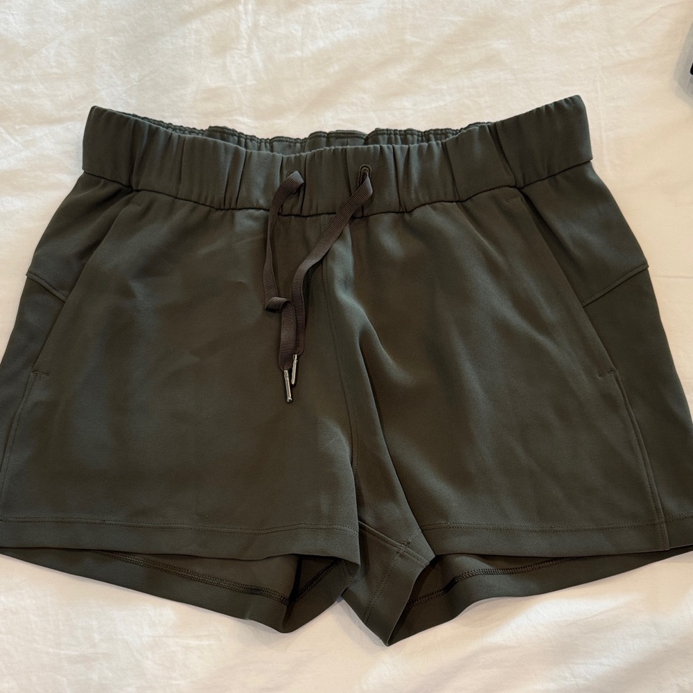 Lululemon everyday  Olive Green Shorts